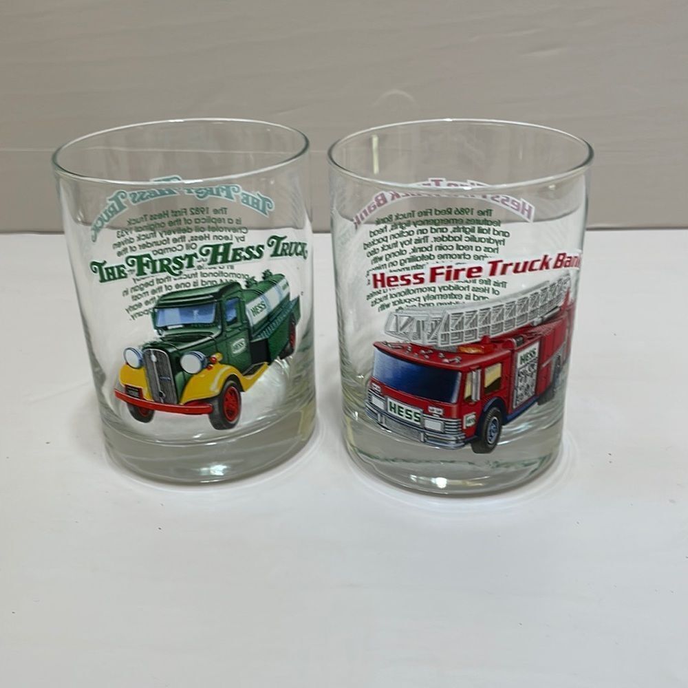 HESS‎ 1996 CLASSIC TRUCK SERIES GLASSES.  SET OF TWO